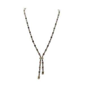 Vintage Kramer Rhinestone Necklace With Baguette and Round Cut Crystals